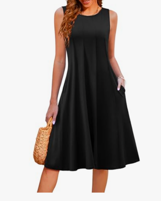 Liberty Love Black T-shirt dress