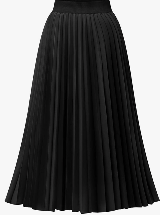 New Mix black pleated skirt